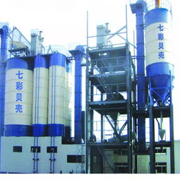 干粉預(yù)拌砂漿生產(chǎn)線圖片,干粉預(yù)拌砂漿生產(chǎn)線高清圖片 山東巨野七彩貝殼漆業(yè)中心,